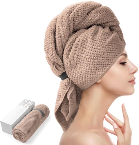YFONG Large Microfiber Hair Towel Wrap by YFONG