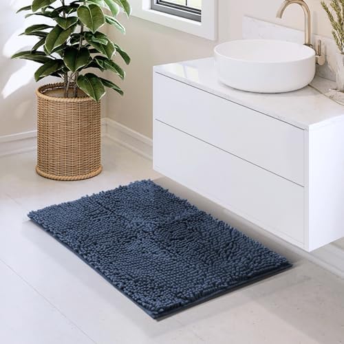 Hearth & Harbor Bathroom Rugs, Chenille Bath Mat - Image 2