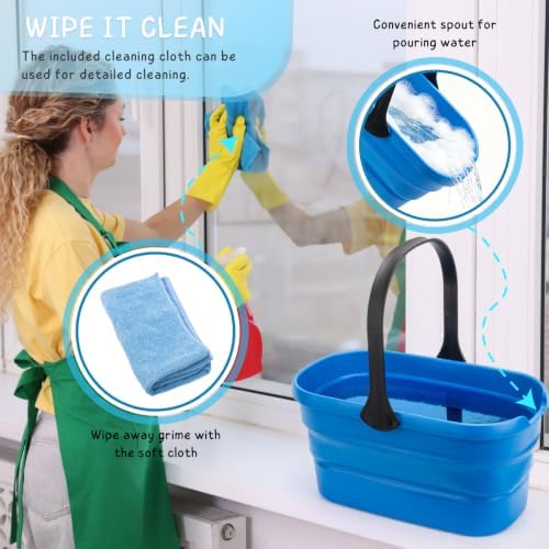 Window Squeegee Kit with 3 Gallon Collapsible Bucket - Image 3
