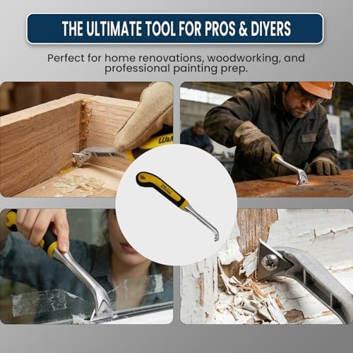 LU&MN Carbide Scraper Tool, 1-Inch Tungsten Carbide Triangular Blade - Image 6
