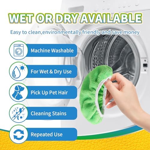 3-Pack Reusable Washable Chenille Mop Pads, Microfiber Dry Wet Refills - Image 4