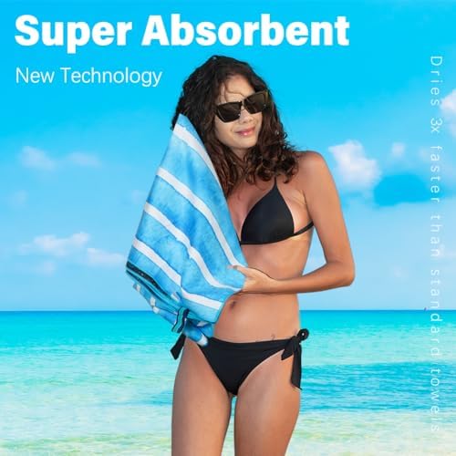 Widdonen Microfiber Beach Towel, Extra Large 6 Pack-71x32 - Image 6
