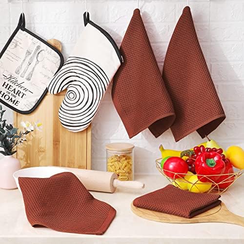 Homaxy 100% Cotton Waffle Weave Kitchen Dish Cloths - Image 6
