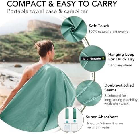 4Monster Quick Dry Travel Towel - Image 3