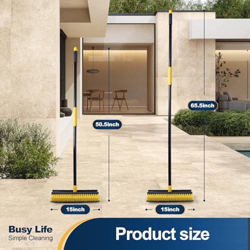 Yocada Double-Sided Floor Scrub Brush Triangle Brush Heavy Duty 65.5" - Image 5