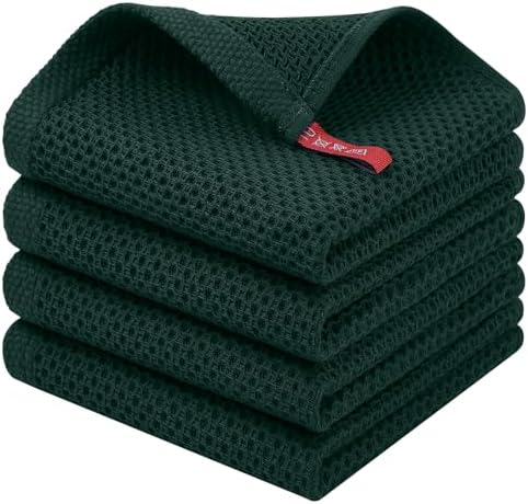 Homaxy 100% Cotton Waffle Weave Kitchen Dish Cloths by Homaxy