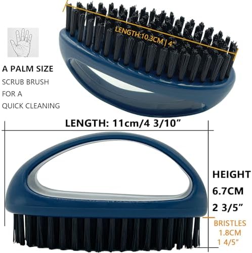 GKETN Small Scrub Brush with Nylon Bristles Heavy Duty Cleaning Brush - Image 3