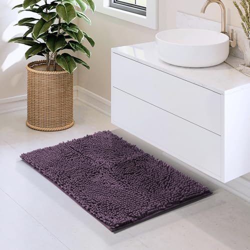 Hearth & Harbor Bathroom Rugs, Chenille Bath Mat - Image 2