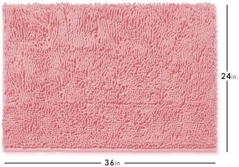 Hearth & Harbor Bathroom Rugs, Chenille Bath Mat - Image 3