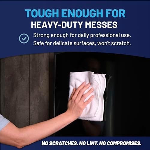 MW PRO Microfiber Cleaning Cloths White - Image 6
