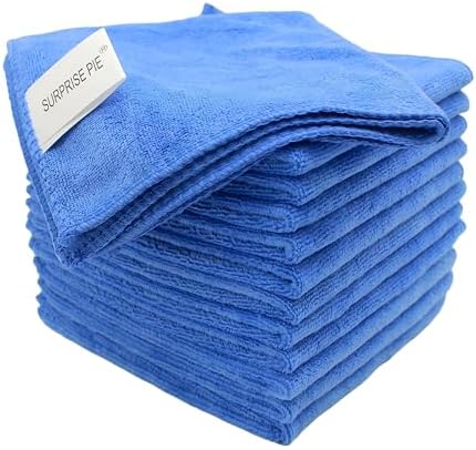 400 GSM Microfiber Cleaning Cloths, Ultra Absorbent Lint Free Reusable Towels by SURPRISEPIE