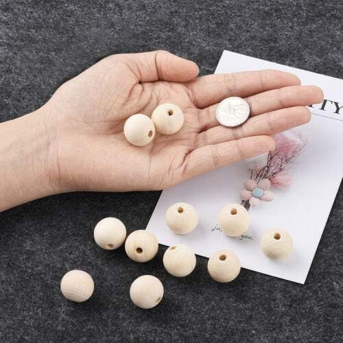 300Pcs 12mm Wood Beads Round Wooden Spacer Beads Unfinished Natural Wood Loose - Image 5
