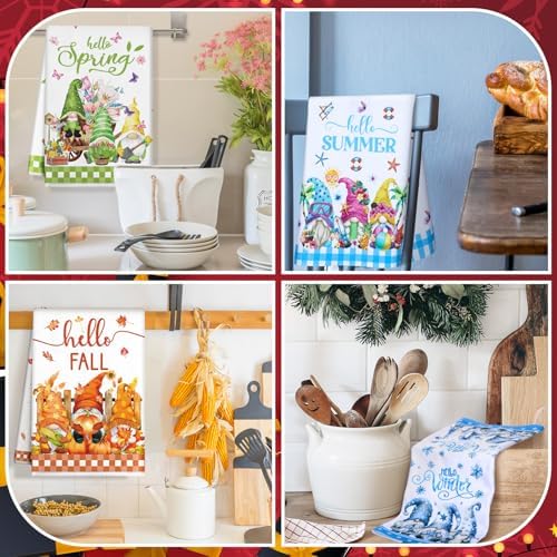 FuWeave 12 Pcs Seasonal Kitchen Towels Set - Image 5