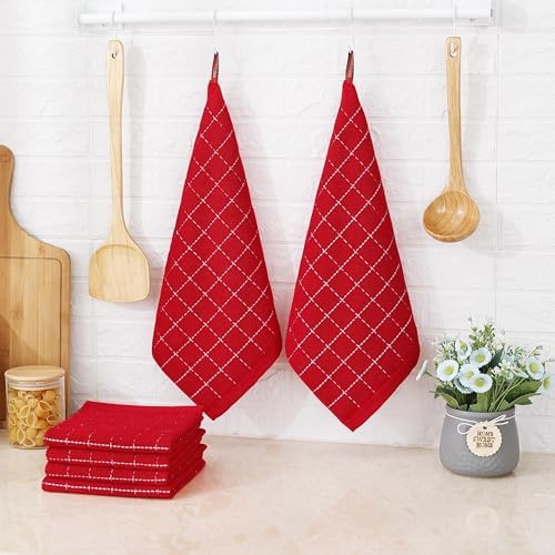 Homaxy 100% Cotton Terry Kitchen Dish Cloths, 4 Pack - Image 6