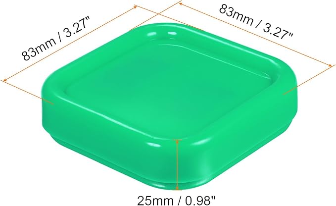 HARFINGTON Magnetic Pin Cushion Square Plastic Magnetic Sewing Pin Holder Storage Case Needle Cushion Tool for Sewing Projects, Green