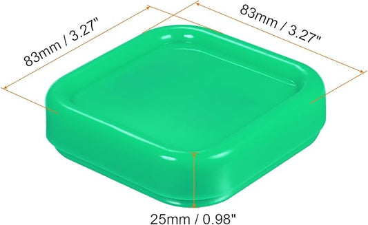 HARFINGTON Magnetic Pin Cushion Square Plastic Magnetic Sewing Pin Holder Storage Case Needle Cushion Tool for Sewing Projects, Green