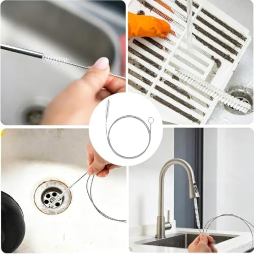 2 Pack 40 Inch Dual Size Straw Cleaner Brush, Flexible Pipe Cleaner - Image 5