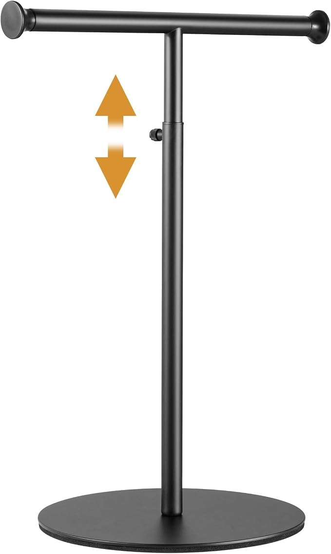 niffgaff T Bar Purse Display Stand Tabletop: Adjustable Height Handbag Holder by niffgaff