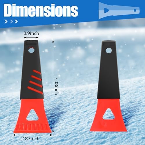 Frienda Ice Scraper for Car Windshield Plastic Snow Frost Ice Removal Tools for - Image 2