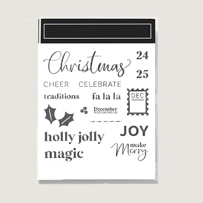 2025-2026 Stamps and Dies for Card Making, Stamps and Dies Set 2025 for Christmas and Halloween, Die Cut DIY Various Festivals Album Scrapbooking Birthdays Greeting Card (M4333)