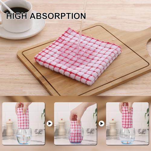 Kitinjoy Cotton 15 Pack Terry Kitchen Dish Cloths - Image 5