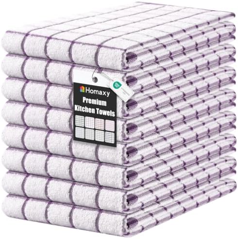 Homaxy Premium Kitchen Towels, Check Design by Homaxy