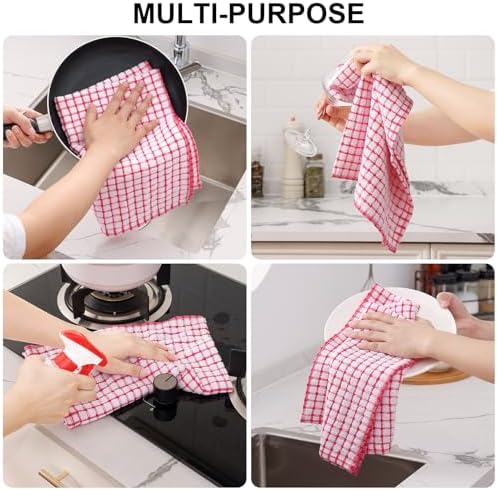 Kitinjoy Cotton 10 Pack Terry Kitchen Towels - Image 5