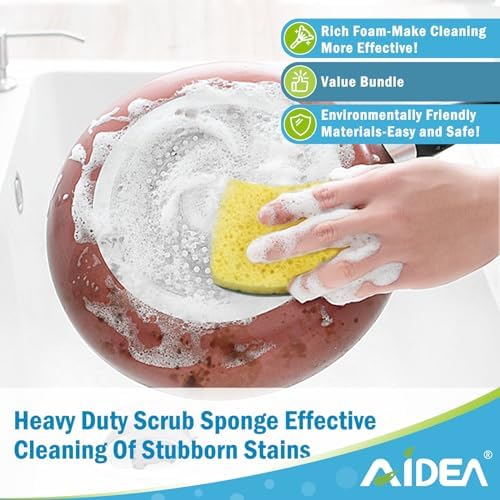 AIDEA Sponges Kitchen, Heavy Duty Scrub Sponge, Sponges - Image 5