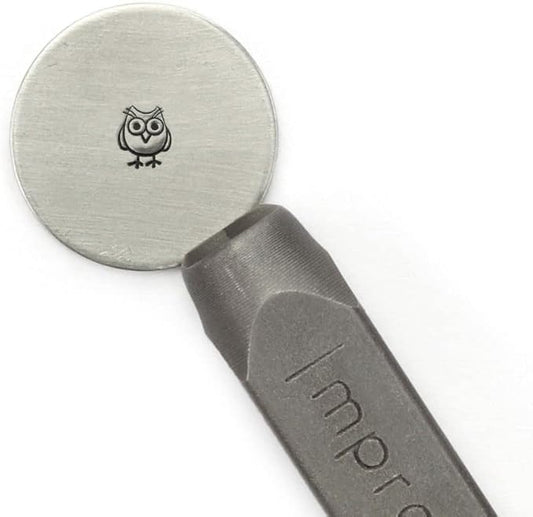 ImpressArt - Hootie Metal Stamp Owl Design Steel Punch for Creative Jewelry Making & DIY Projects, 6mm