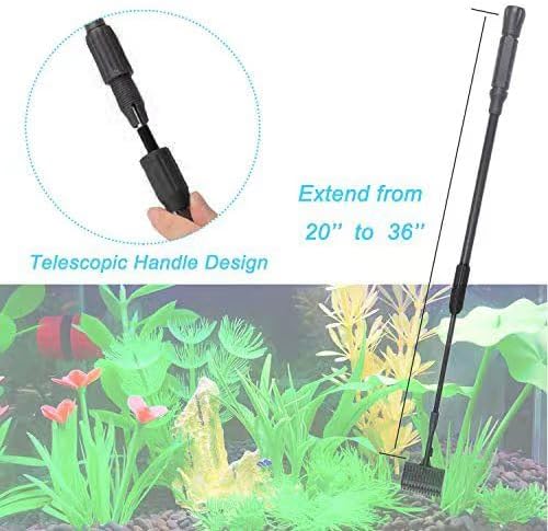 Carefree Fish 9IN1 Aquarium Cleaning Tools Long Handle Algae Scraper - Image 3