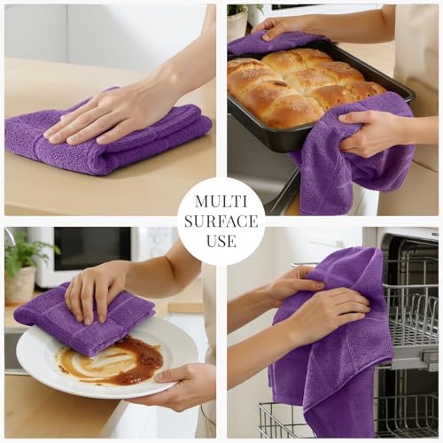 Homaxy 100% Cotton Kitchen Towels 18"x28", 8 Pack Dish Towels - Image 5