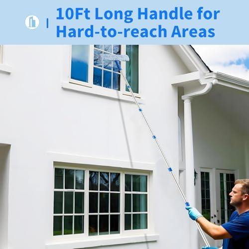 10Ft Window Squeegee with Long Handle, Window Washer - Image 3