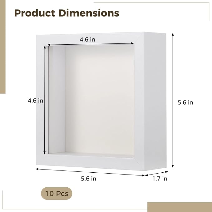 10 PCS Mini Shadow Box Frames - Image 4