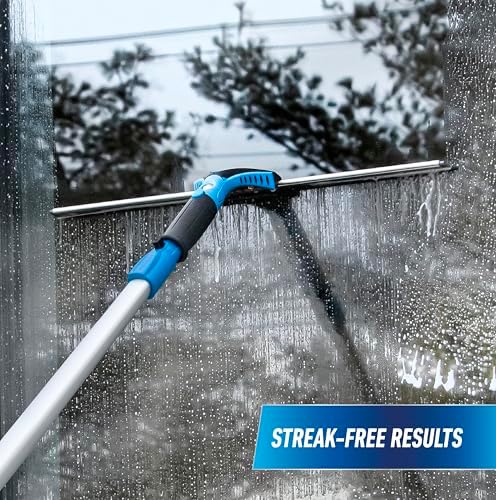 Unger Professional Connect and Clean 18” Grip Swivel Window, Glass Squeegee - Image 4