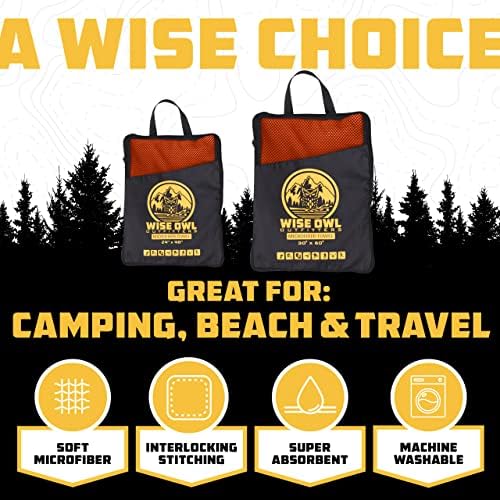 Wise Owl Outfitters Microfiber Camping Towel - Image 2