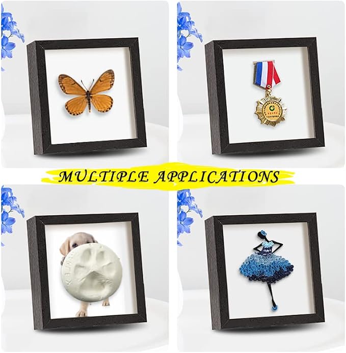 5x5 Small Shadow Box Frame Display Case, Display Case Box - Image 4