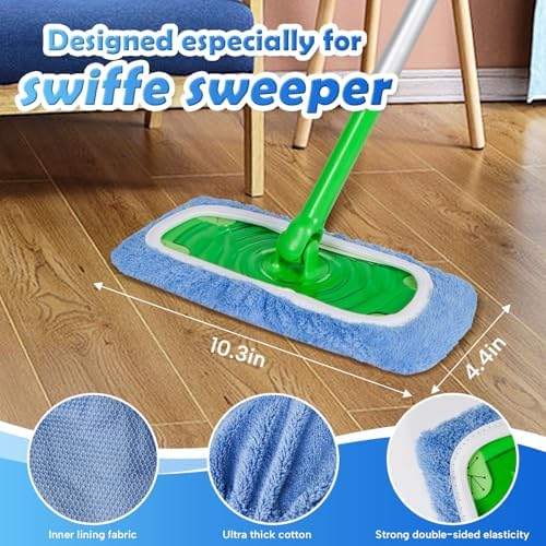 AmaVins 5 Pack Reusable Microfiber Mop Pads Compatible - Image 3