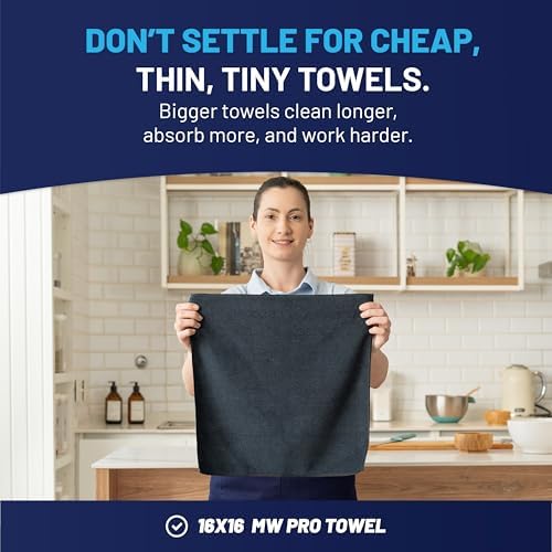 Microfiber Wholesale MW Pro 16x16 Auto Detailing Towels - Image 3
