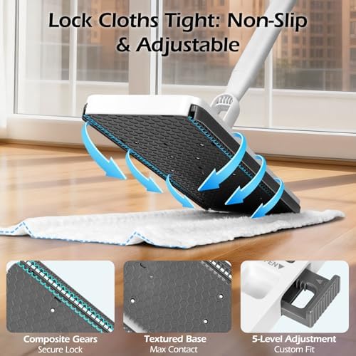 2-in-1 Hands Free Flat Mop, Disposable Dust Mop - Image 3