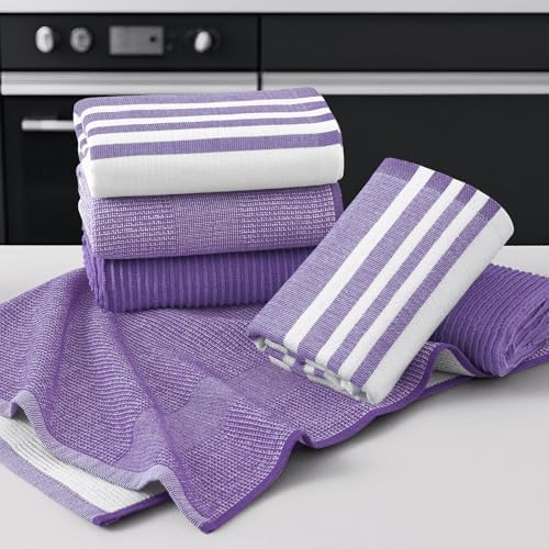 Homaxy Cotton 380 GSM Premium Kitchen Towels, 6 Pack - Image 5