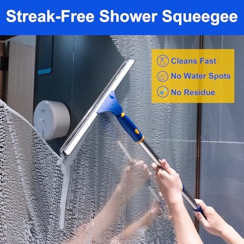 14" Window Cleaning Tool, All-Purpose Extendable Window Squeegee - Image 5