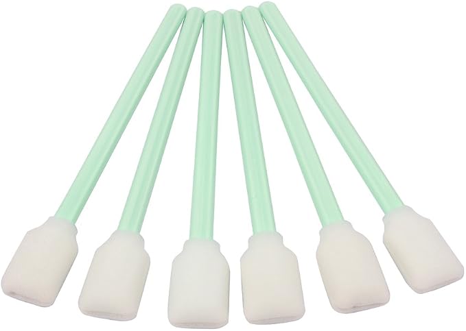 LOVEDAY 100pc 5.1" Square Rectangle Foam Cleaning Swab Sticks - Image 6