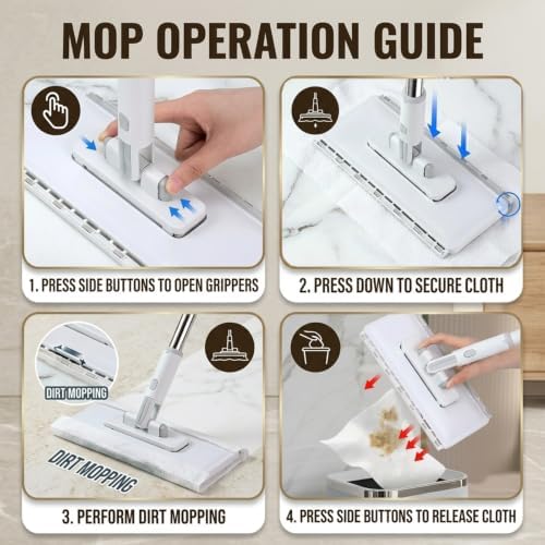 Hands Free Multi Purpose Flat Mop - Image 5