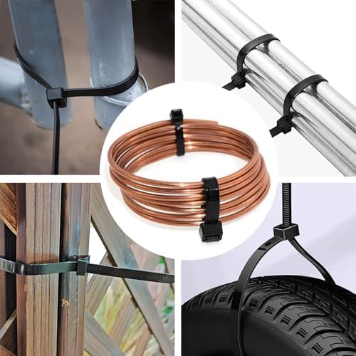 120lb Zip Ties Heavy Duty 15 Inch 100pcs, Large Black Cable Tie Actual 15.7 In - Image 2