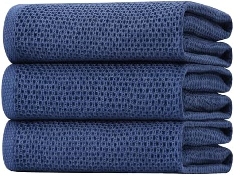 Homaxy 100% Cotton Oversized Waffle Weave Kitchen Towels by Homaxy