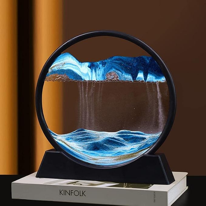 Arthink Moving Sand Art Picture, Liquid Motion 3D Sea Sandscape in Motion - Image 2