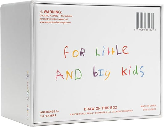 WE'RE NOT REALLY STRANGERS Kids Edition Card Game - 150 Conversation & Activity Cards for Kids, Adults, & Teens – for Fun Memorable Family Game Nights and Kid’s Party, Ages 5+, 2-6 Players