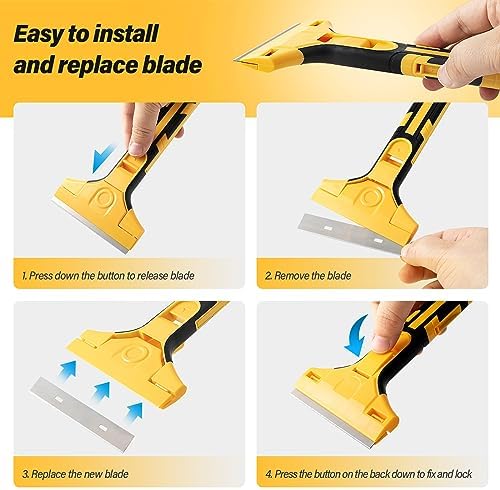 Gomake Razor Blade Scraper Tool Wall Paint Window Glass Scraper - Image 4