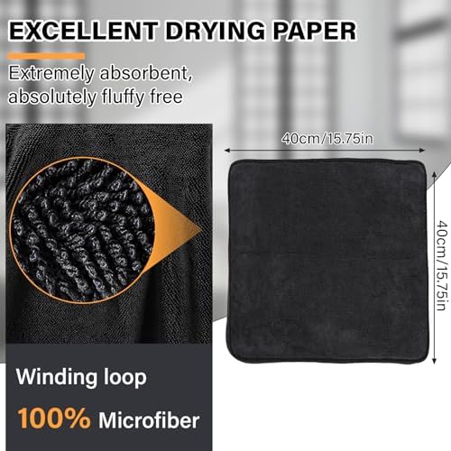 Shiny Shower Cleaning Cloth, Super Absorbent Bath Towels, Shower Doors Drying - Image 5