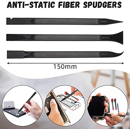 Minatee 18 Pcs Carbon Fiber Plastic Scrapers Cleaning Tool Non-scratch Plastic - Image 2